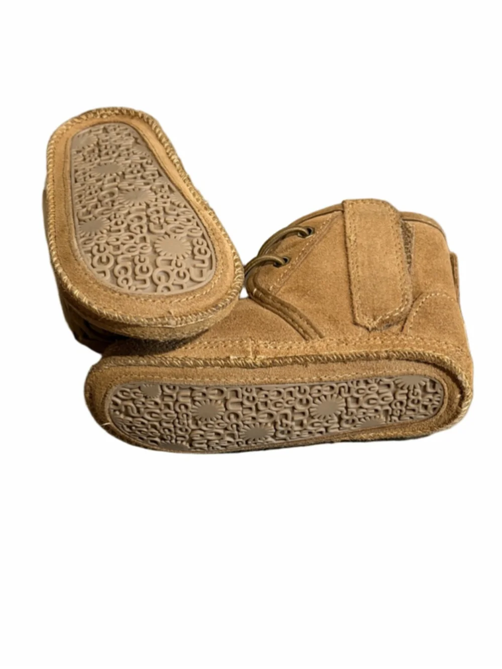 UGG Baby Neumel Chestnut Suede Sheepskin Infants Boots Size 04/05 (12-18 Mo)